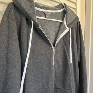 Eddie Bauer Women’s Blue Gray Hoodie Sweatshirt